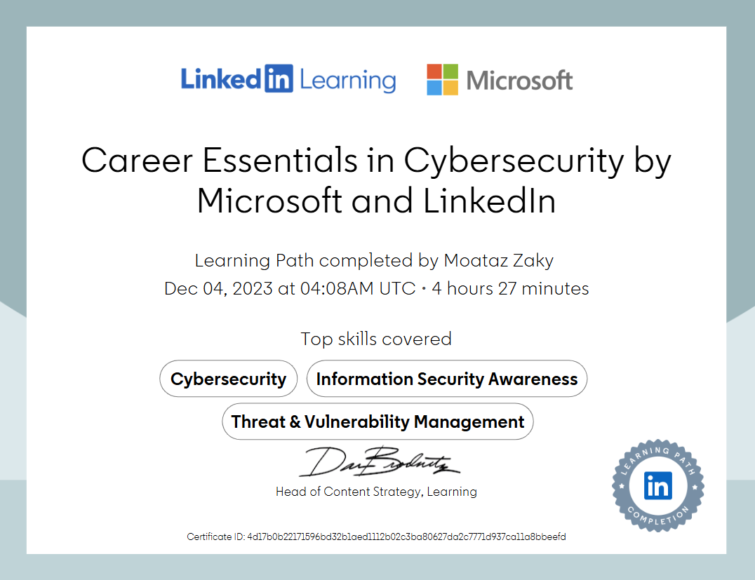 Career Essentials in Cybersecurity